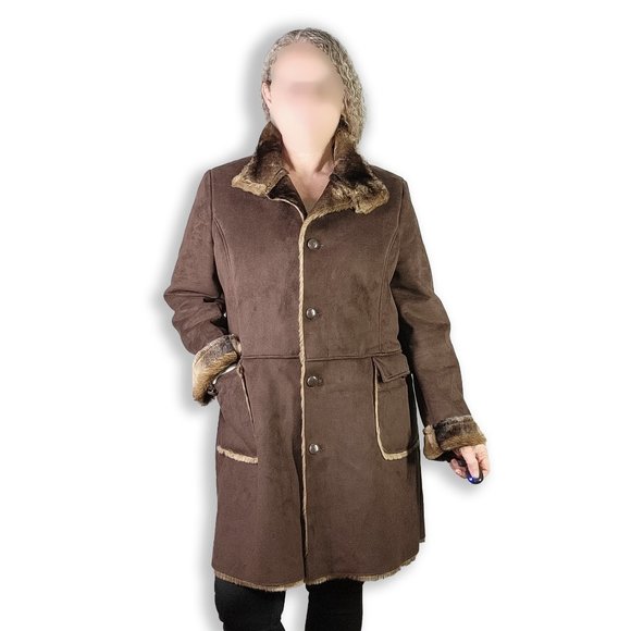 Women's Orvis Shearling Winter Coat - Picture 1 of 12
